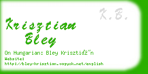 krisztian bley business card